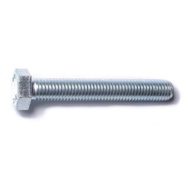 Midwest Fastener Class 8.8, M12-1.75 Hex Head Tap Bolt, Zinc Plated Steel, 80 mm L, 4 PK 78385 - main